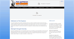 Desktop Screenshot of pak-express.com